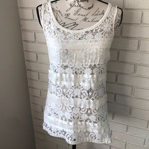 Lace tank top